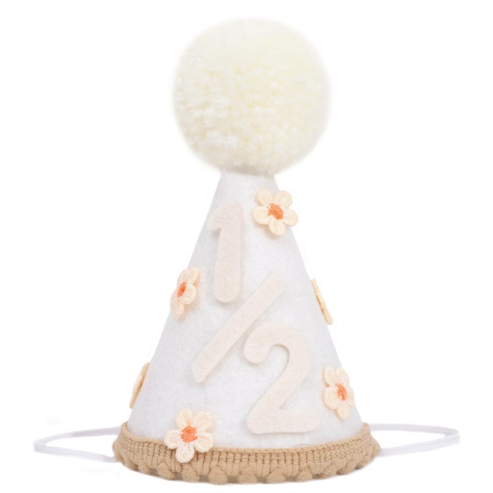3586 Daisy 1st Birthday Crown - Floral First Birthday Decor, Bohemian Style